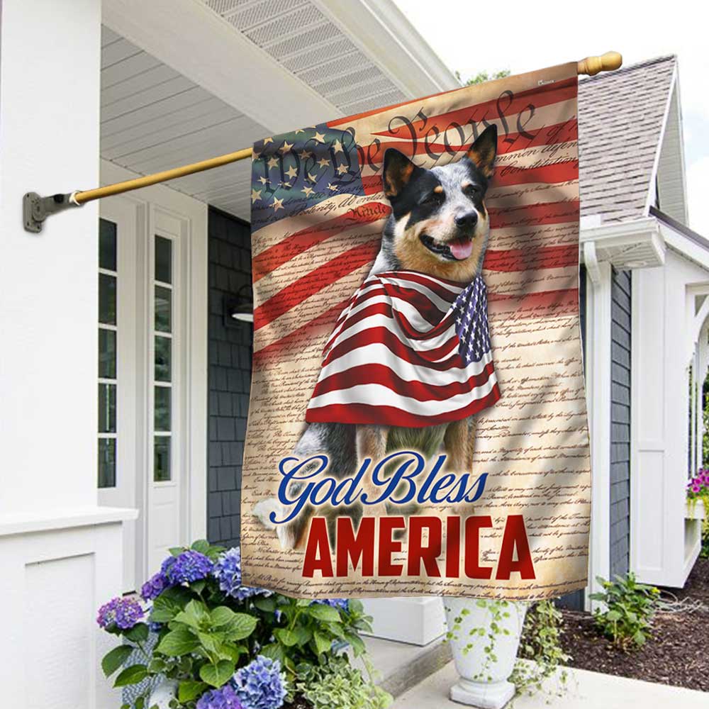 Australian Cattle Blue Heeler American Patriot Flag, 46% OFF