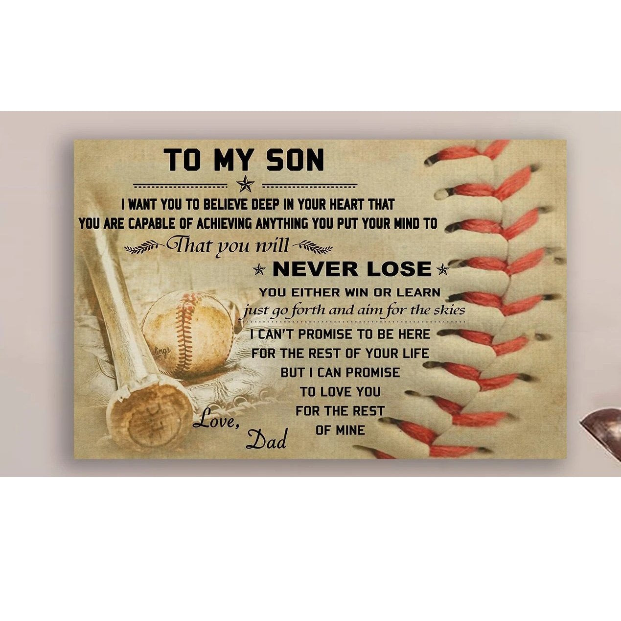 Mom took baseball from her dad to her son