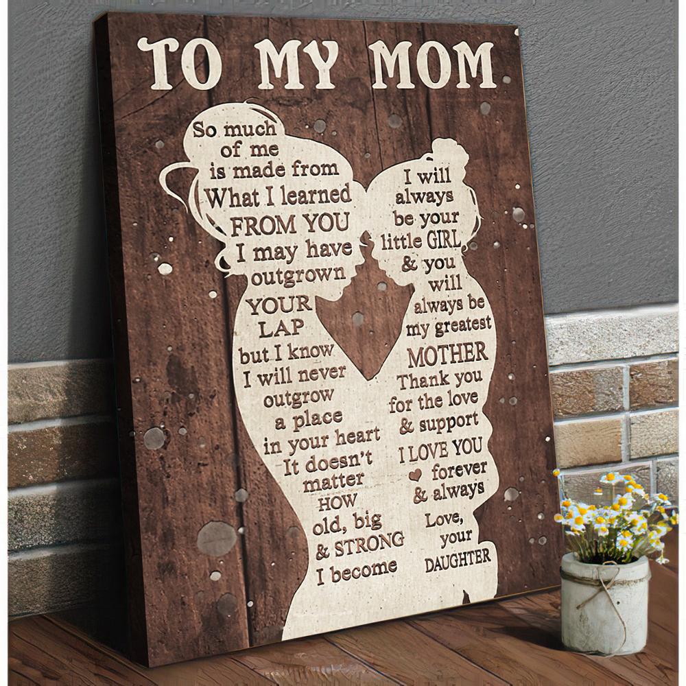 Personalized Gifts for Mom, Mothers Day Canvas, Mom Canvas