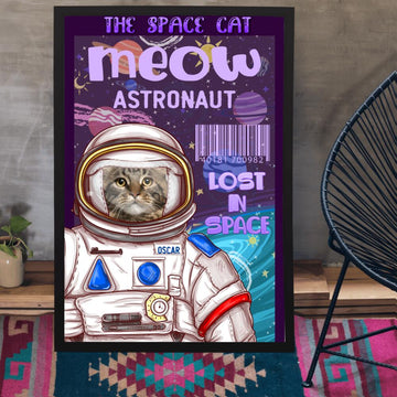 VHH 11 Cat Lovers The Scape Cat Lost In Space Personalized Poster