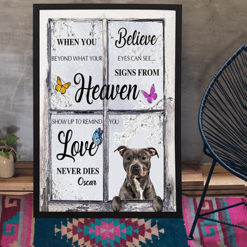 Dog Lovers When you Believe Personalized Poster