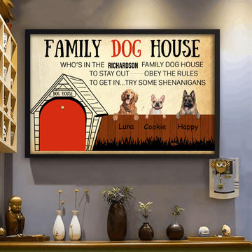 Dog Lovers Personalized Poster To Get In Try Some Shenanigans